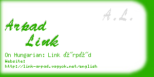 arpad link business card